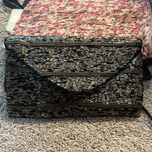 BeBe beaded clutch